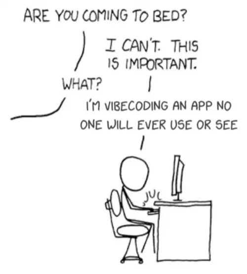 Vibecoding an app no one will ever use or see