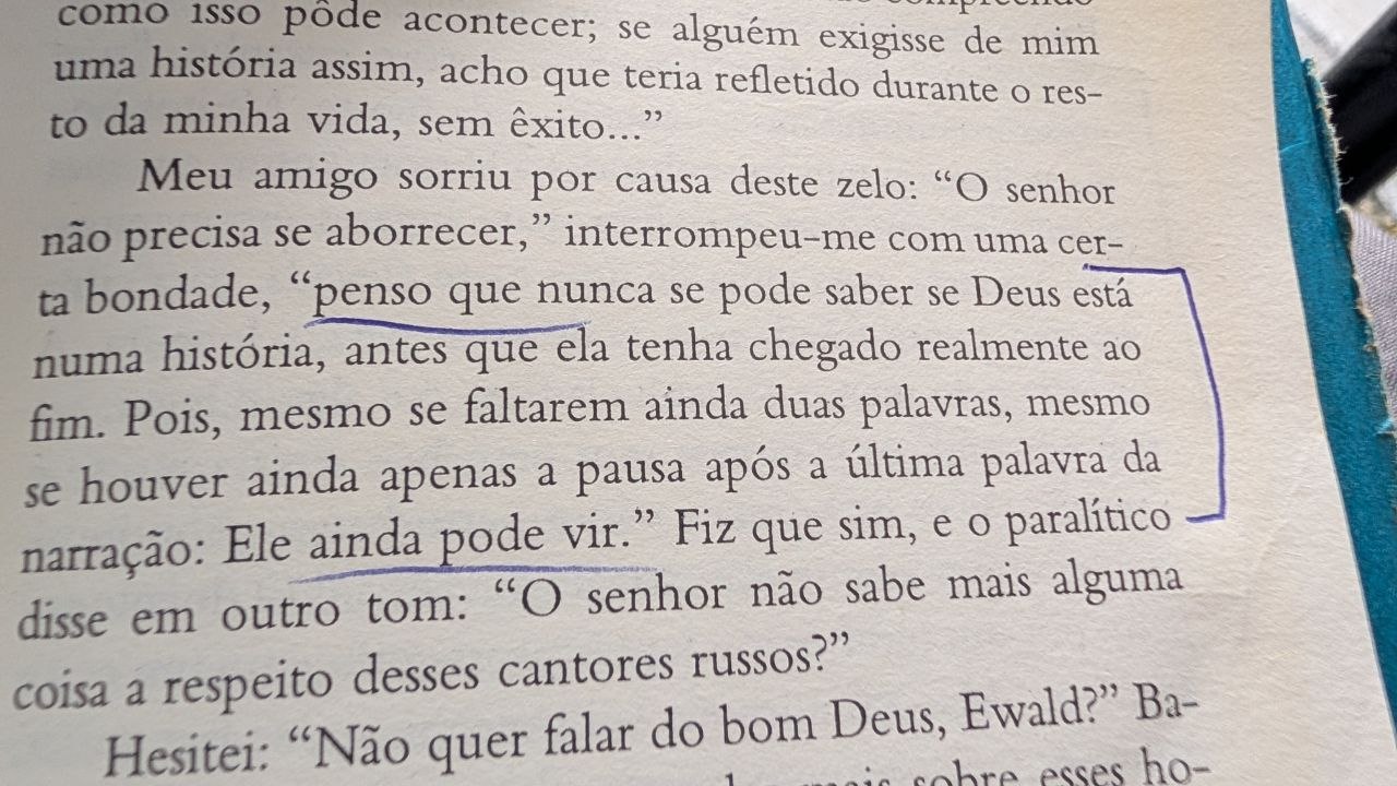 Página anotada de Histórias do Bom Deus