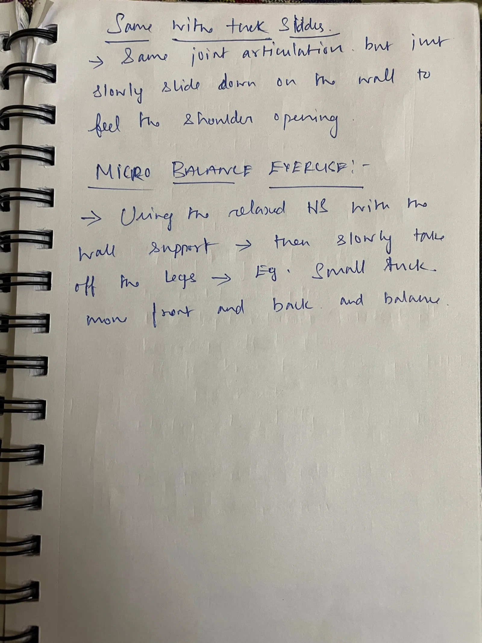Dinesh's handwritten notes: Day 1 — Micro Balance