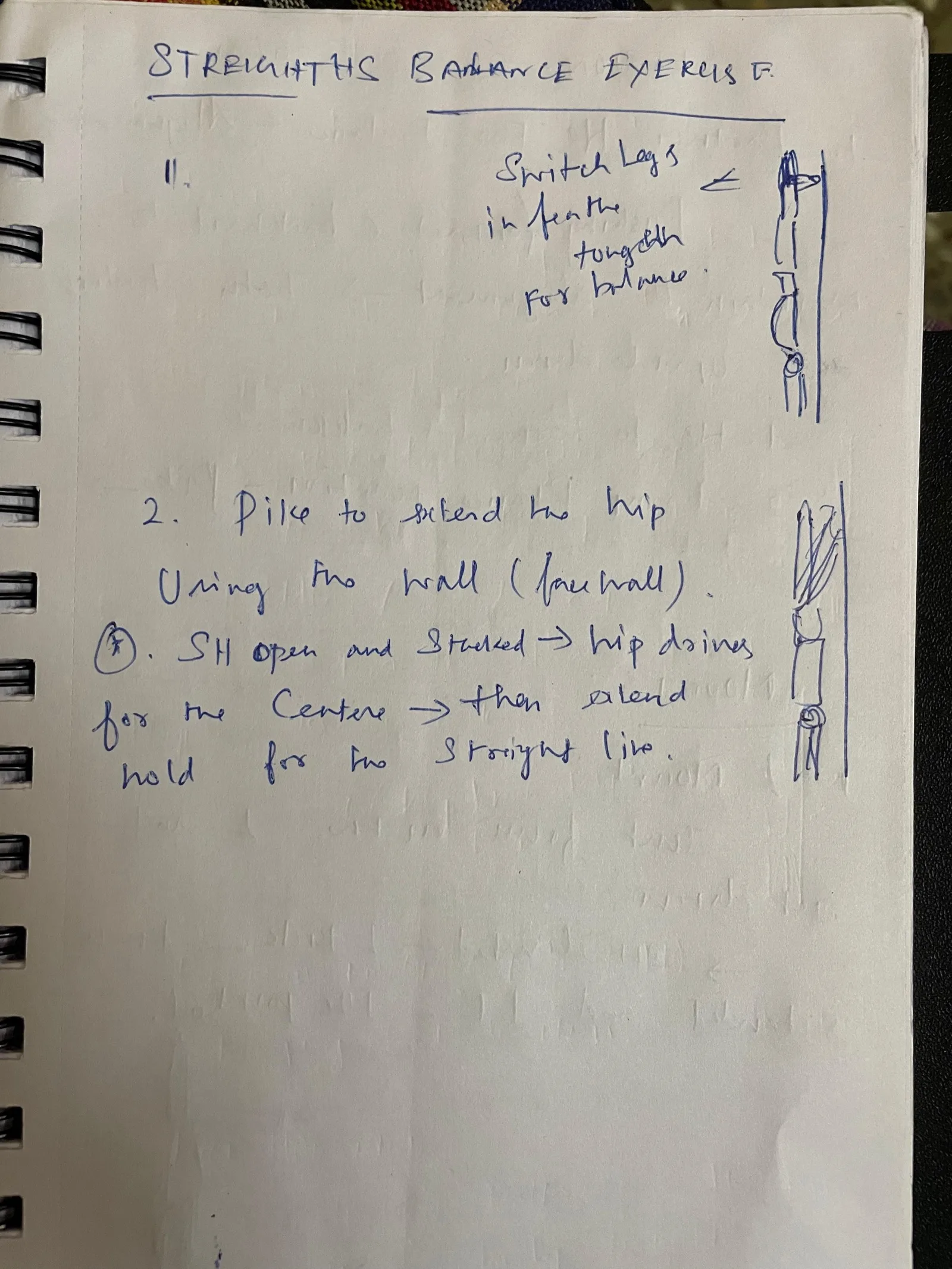 Dinesh's handwritten notes: Day 3 — Strength Balance